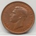 AUSTRALIA 1951Y. HALF 1/2 PENNY . VARIETY . MISSING DENTICLES ON REVERSE